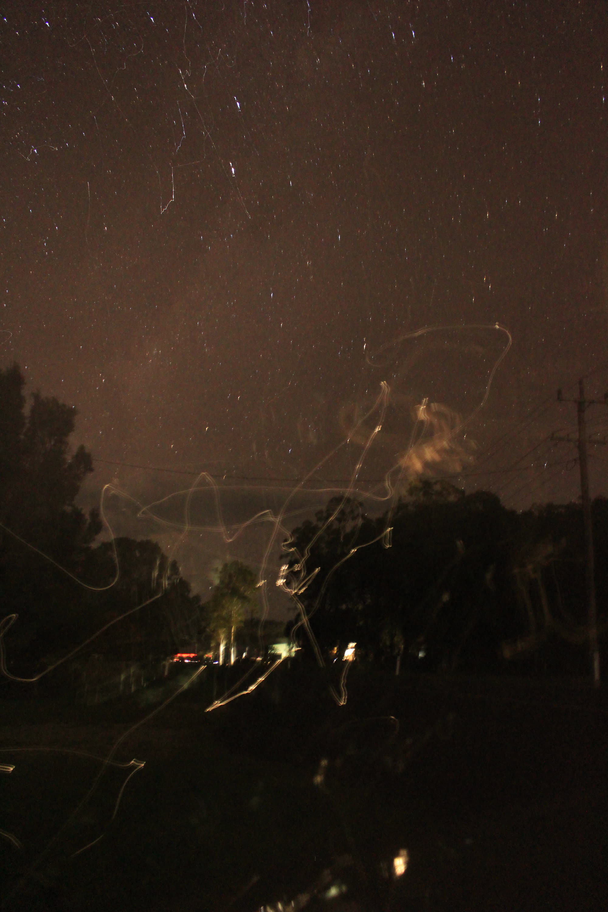 Night sky from Ballina