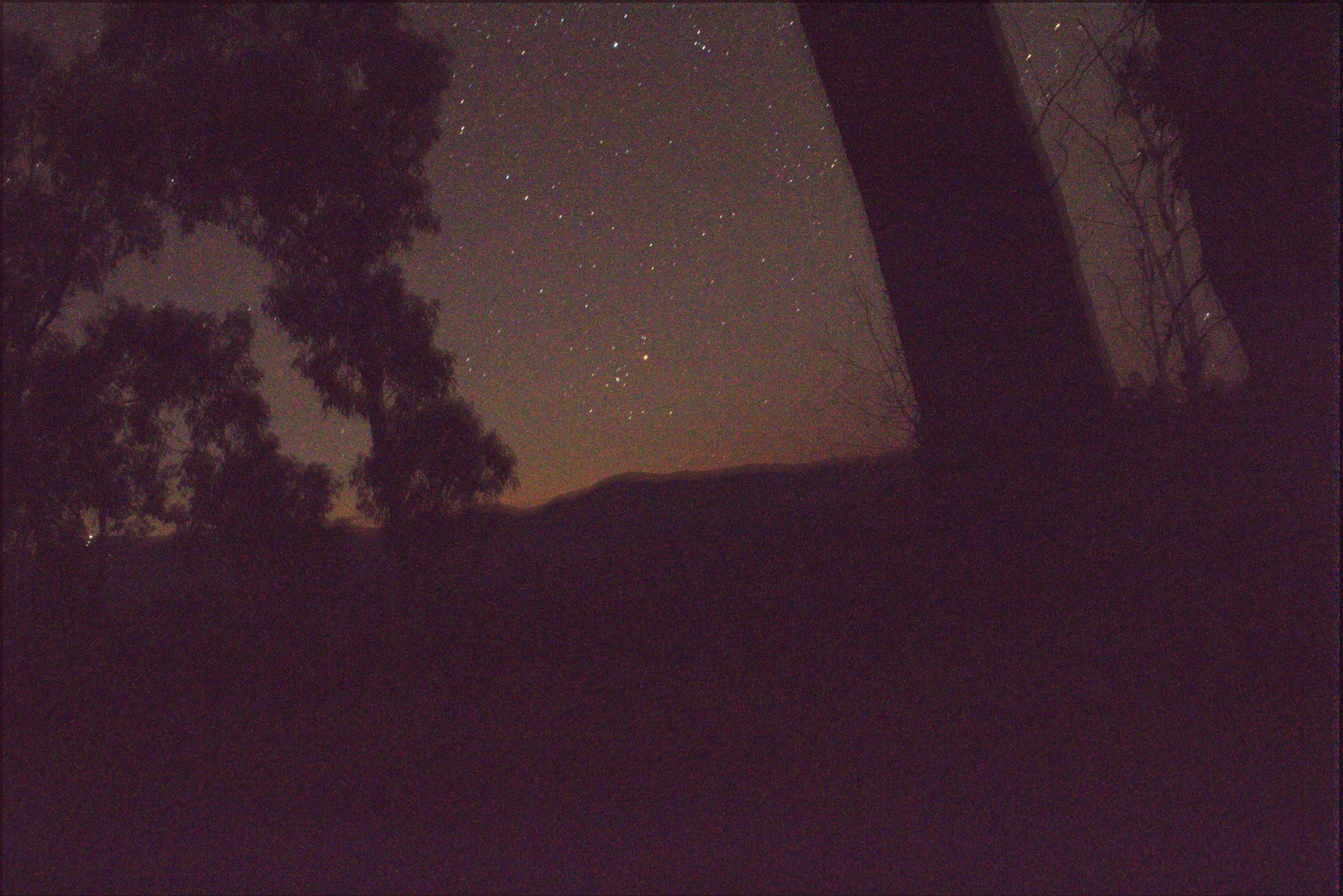 Comet over Kosciuszko, raw frame